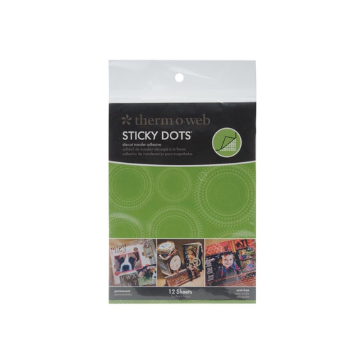 Adhesivo de Transferencia para Troquelados Sticky Dots 10.7 x 13.9 cm x 12 hojas - iCraft