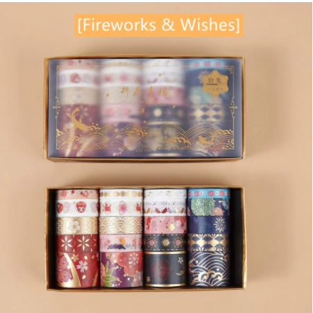 Set Washi tape Retro Divene Gold x 20pzas Fireworks B