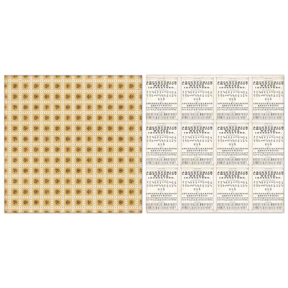 Cartulina doble cara 12x12 Stamps - Echo Park