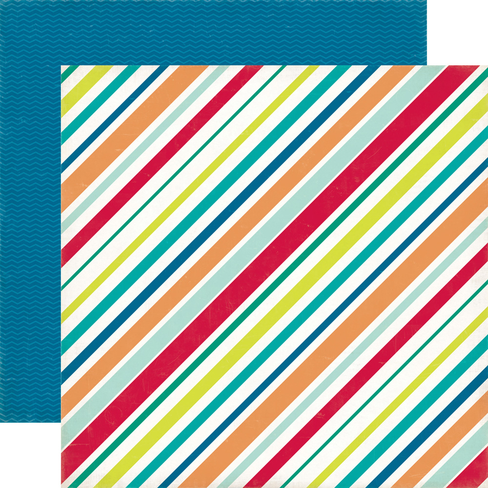 Cartulina doble cara 12x12 Stripes - Echo Park