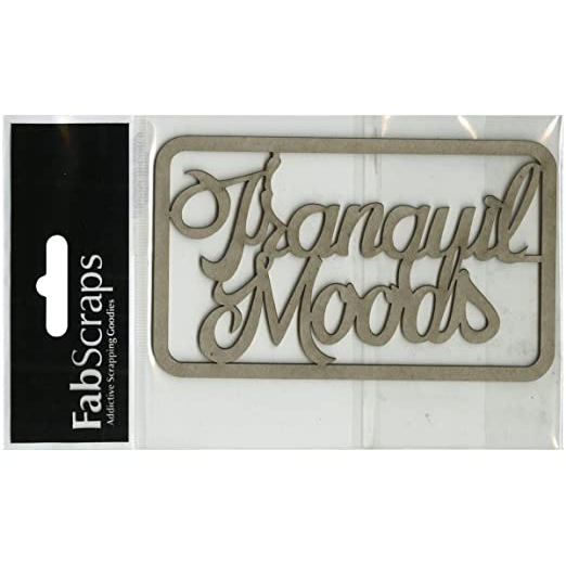 Chipboard Tranquil Moods Apliques Decorativos - Fab Scraps