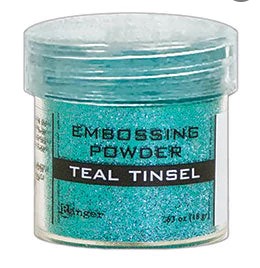 Polvo de embossing 1 oz Teal Tinsel - Ranger