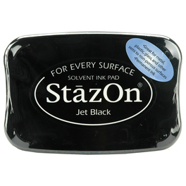 Tampon Stazon para sellar negro Jet Black - Tsukineko