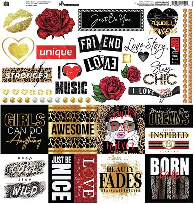 Stickers de cartulina personalizados 12&quot;X12&quot; Fashion Week - Reminisce