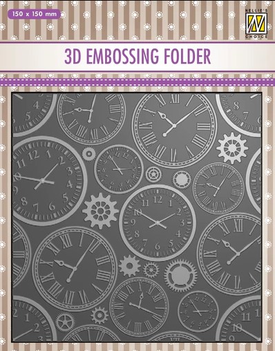 Folder de embossing 3D 6x6 (15x15cm) Tiempo - Nellie's Choice