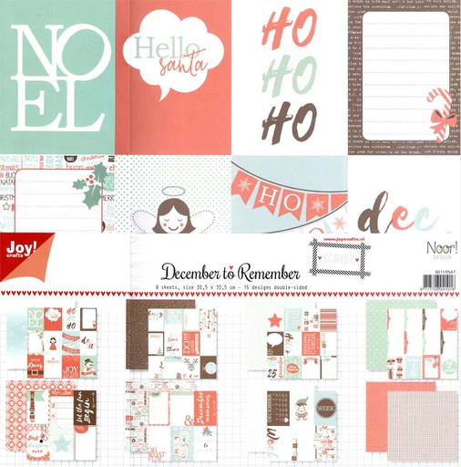 Block 12 x 12 December to Remember Noor Design Navidad - Joy Crafts
