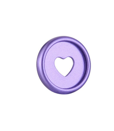 [ALDEPM23MM] Discos de encuadernación Purple metálico con agujero corazon 23mm x 20 unds 