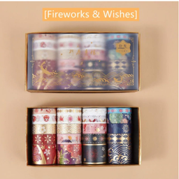 [JDLH-4026] Set Washi tape Retro Divene Gold x 20pzas Fireworks B