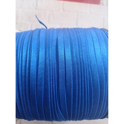 [N257] Elastico satinado 7mm azulino fuerte x 150 mt