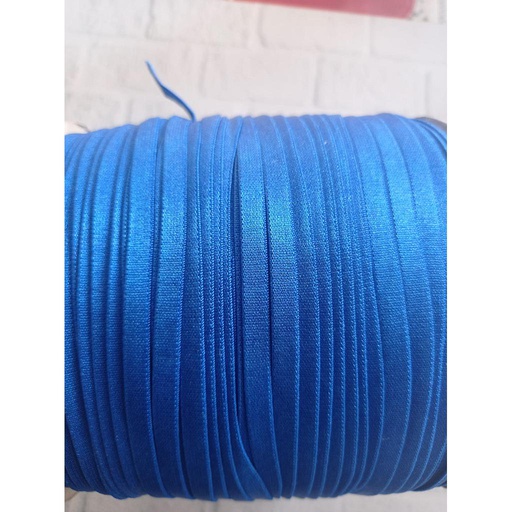 Elastico satinado 7mm azulino fuerte x 150 mt