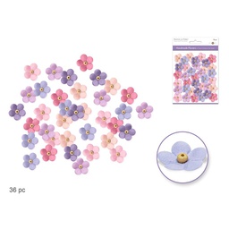 [p361] Flores de papel hechas a mano 22mm Pretty - Forever in Time
