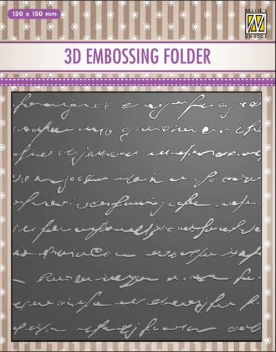 Folder de embossing 3D Writing (15x15cm) - Nellie's Choice