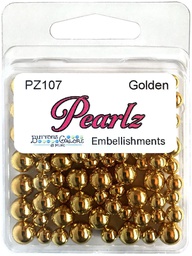 [PRLZ-107] Perlas decorativas Golden 15g Pearlz - Buttons Galore